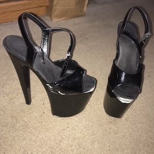 Pleaser Black Heels
